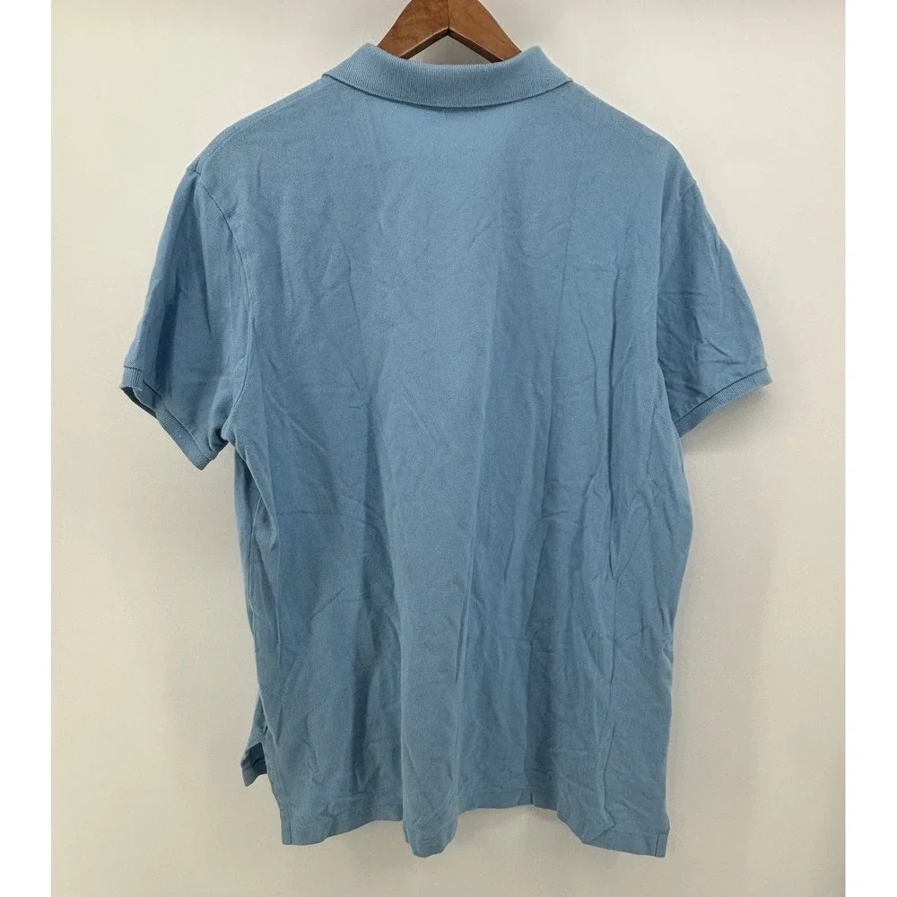 Polo Ralph Lauren Polo Shirt Men LargeBlue Custom Fit Short Sleeve Pony Logo